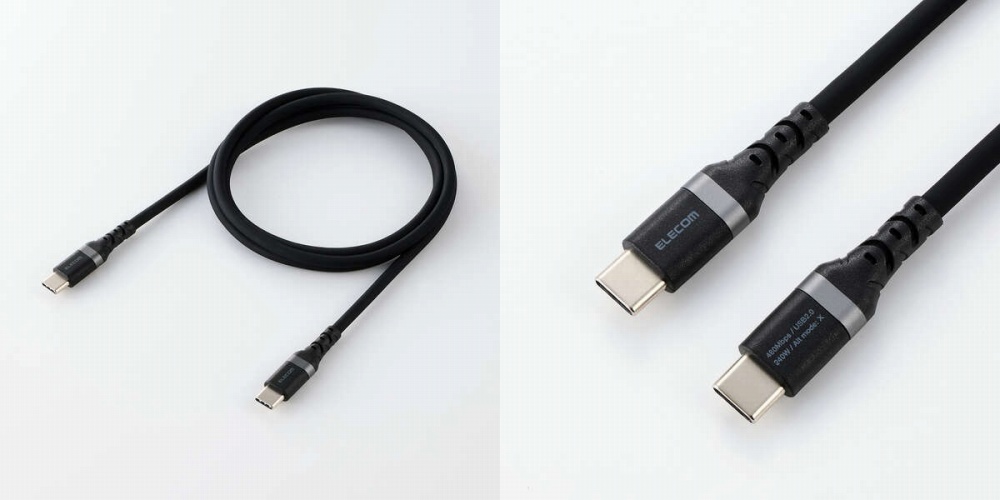 ���炩���Ȃ߂炩�ȃV���R���f�ނ�USB Type-C�P�[�u��