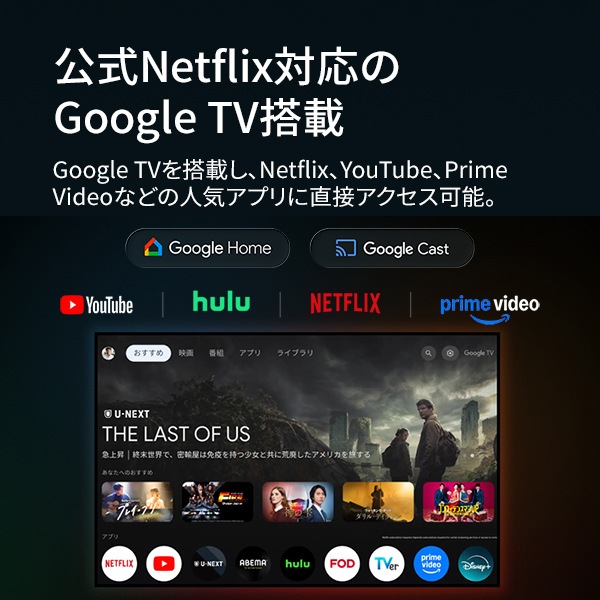 ����Netflix�Ή���Google TV����
