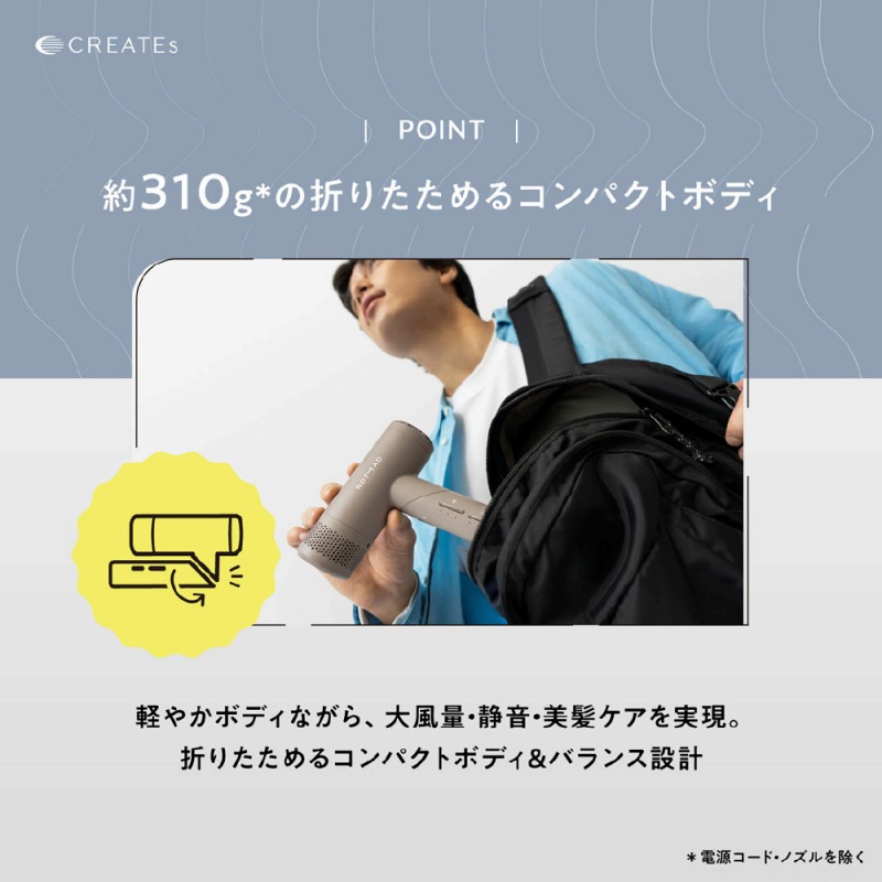 ��310g�̐܂肽���߂�R���p�N�g�{�f�B