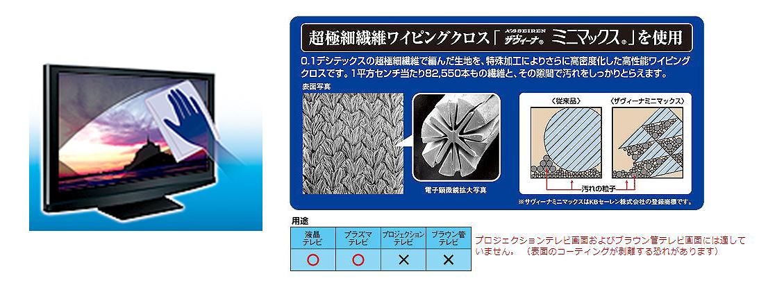 �G���R���@ELECOM  �e���r��ʃN���[�i�[�@�N���[�j���O�N���X(�唻 300&times;400mm) AVD-TVCCMN