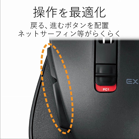 �G���R���@ELECOM  M-XGL10BBBU �}�E�X M-XGL10BB�V���[�Y L�T�C�Y �u���[ [BlueLED /5�{�^�� /Bluetooth /����(���C�����X)]