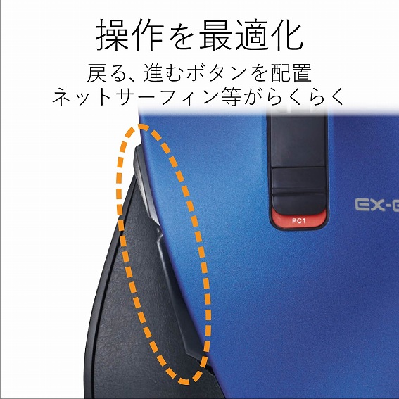 M-XGM10BBBU �}�E�X M-XGM10BB�V���[�Y M�T�C�Y �u���[ [BlueLED /5�{�^�� /Bluetooth /����(���C�����X)]