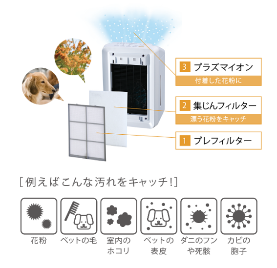 �x�m�ʃ[�l���� �����E�L�@�i�`20��j DAS-303E-W�@�ԕ���y�b�g�̖т�2�̃t�B���^�[�ŃL���b�`