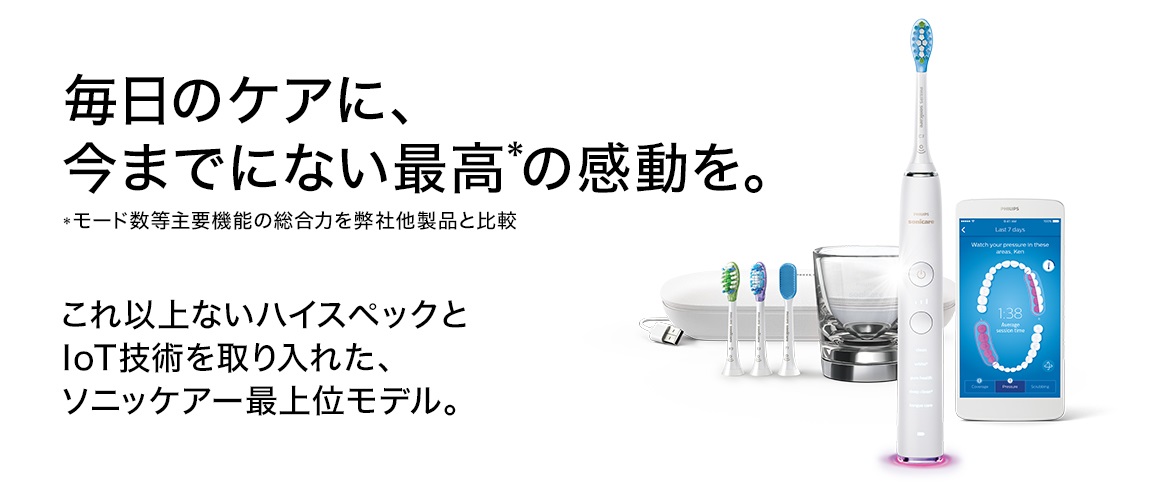 �d�����u���V �\�j�b�P�A�@sonicare  HX9934/05 �d�����u���V DiamondCleanSmart�i�_�C�������h�N���[���X�}�[�g�j �z���C�g [�U���i�o�X�����j