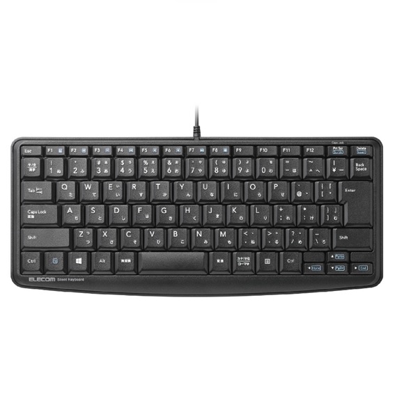 �G���R���@ELECOM  TK-FCM089SBK �L�[�{�[�h�@�~�j�@�É� �u���b�N [USB /�L��]