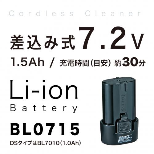 Li-ion 7.2V�����ݎ��o�b�e���̗p