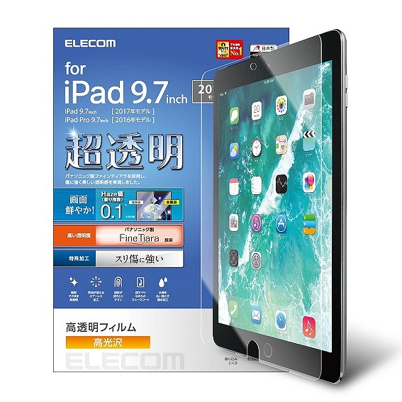 9.7�C���` iPad 2018�N���f���p �ی�t�B����