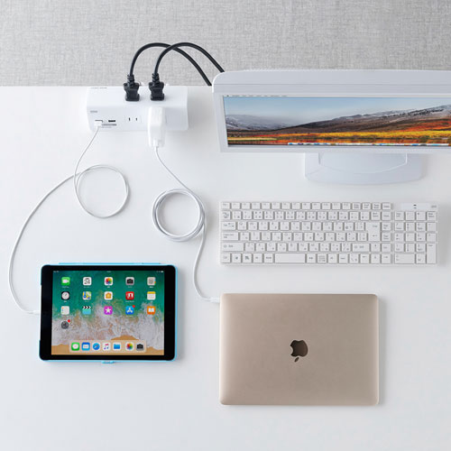 �p�\�R���E���Ӌ@��EPC�\�t�g �e��ڑ��P�[�u���E�A�_�v�^�[ �d���^�b�v�E�����R�[�h �T�����T�v���C�@SANWA�@SUPPLY  �֗��^�b�v �N�����v�Œ莮 �z���C�g TAP-B105U-3W [3.0m /4�� /3�|�[�g /�X�C�b�`�t���i�ꊇ�j]