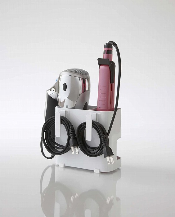 �h���C���[&�w�A�[�A�C�����z���_�[�@�z���C�g(Beautes Blow Dryer & Iron Holder WH)