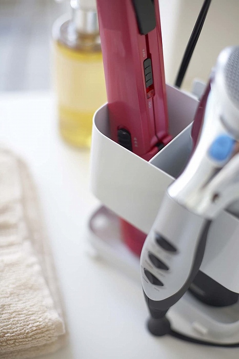 �h���C���[&�w�A�[�A�C�����z���_�[�@�z���C�g(Beautes Blow Dryer & Iron Holder WH)
