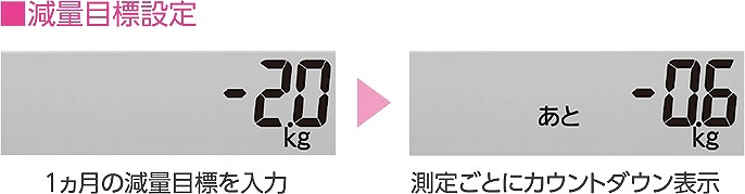 ���ʖڕW�܂ŃJ�E���g�_�E���B�ω����ЂƖڂŊm�F