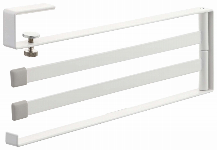 �v���[�g�@�˒I���z�Ѓn���K�[�@�z���C�g(Plate Under Shelf Dish Towel Hanger WH) 02442 �z���C�g