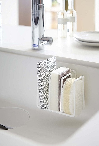 �v���[�g�@�z�ՃX�|���W�z���_�[�R�A�@�z���C�g(Plate Sponge Holder WH) 02495 �z���C�g