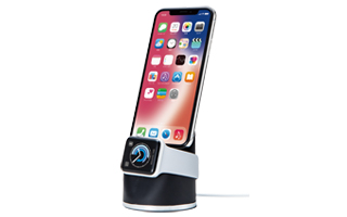 �X�}�[�g�t�H���EAppleWatch�Ή� �X�^���h �P�[�u�������\ �u���b�N AW-DSCHIPBK