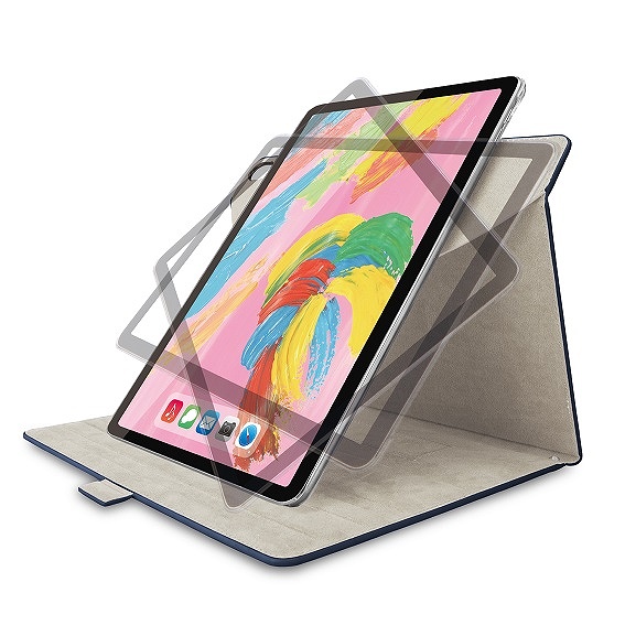 iPad Pro 11�C���` 2018�N���f�� �t���b�v�J�o�[ �\�t�g���U�[ 360�x��] �u���b�N