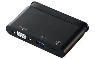 ��USB Type-C�R�l�N�^�Ńp�\�R�����[�d���Ȃ���AUSB3.0�@���VGA�f�B�X�v���C��ڑ��\