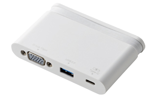 ��USB Type-C�R�l�N�^�Ńp�\�R�����[�d���Ȃ���AUSB3.0�@���VGA�f�B�X�v���C��ڑ��\