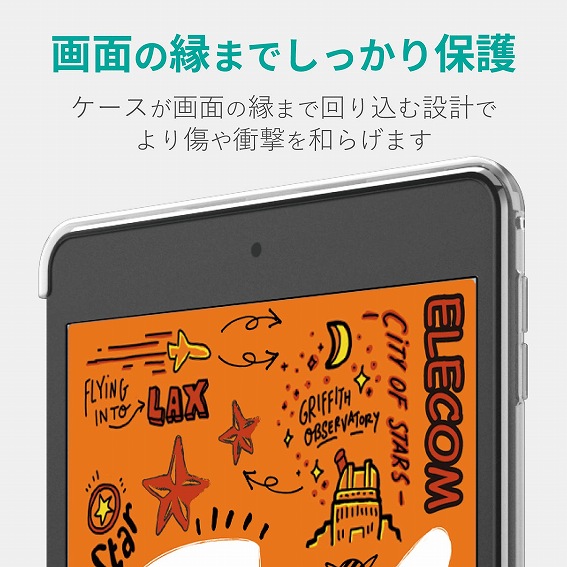 �^�u���b�gPC�P�[�X �G���R���@ELECOM  iPad mini 2019 �\�t�g�P�[�X �N���A TB-A19SUCCR �N���A