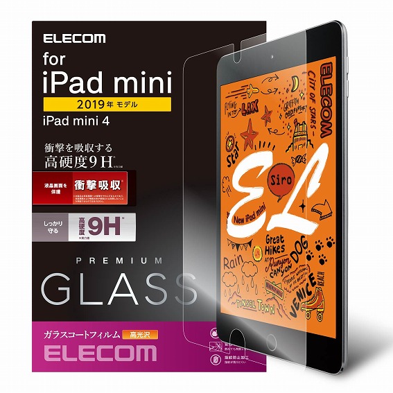 �^�u���b�gPC�ی�t�B���� �G���R���@ELECOM  iPad mini 2019 �ی�t�B���� �K���X�R�[�g 0.33mm TB-A19SFLGLP