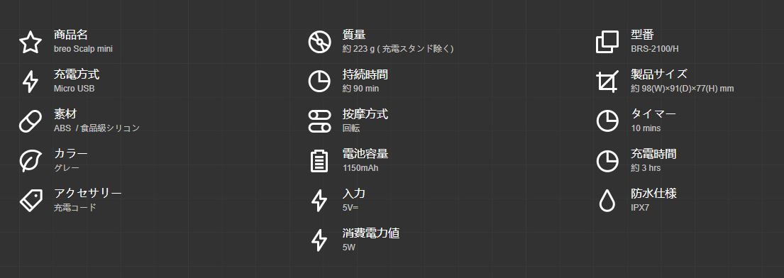 �r���[�e�B�[�E���N�Ɠd �w�A�P�A ����P�A �w�b�h�X�p BREO�@�u���I  BRS2100H �w�b�h�X�p Scalp mini