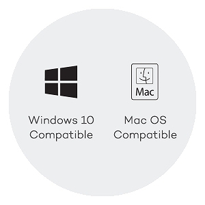 Windows 10 Compatible, Mac OS Compatible