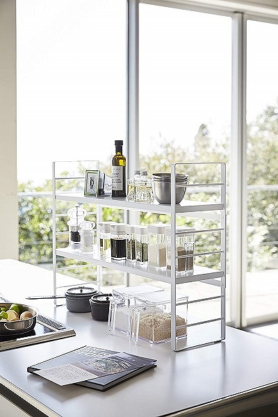 �v���[�g�@�V���N��L�b�`�����[���b�N�i�z���C�g�j(Kitchen Storage Rack) 03490 �z���C�g
