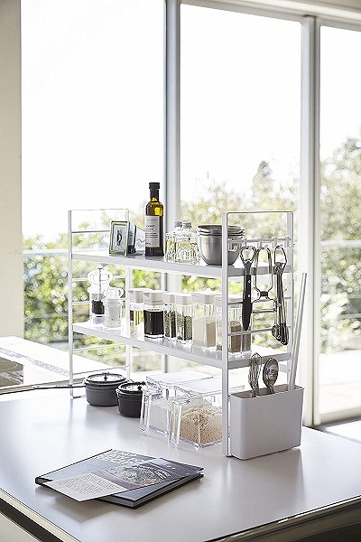 �v���[�g�@�V���N��L�b�`�����[���b�N�i�z���C�g�j(Kitchen Storage Rack) 03490 �z���C�g