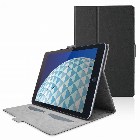 �^�u���b�gPC�P�[�X �G���R���@ELECOM  10.5�C���` iPad Air�i��3����j�EiPad Pro�p �t���b�v�J�o�[ �t���[�A���O�� TB-A19MWVFUBK �u���b�N