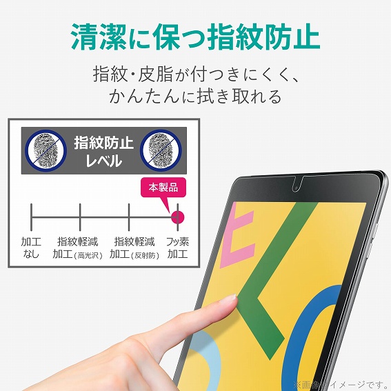 �^�u���b�gPC�ی�t�B���� �G���R���@ELECOM  10.2�C���` iPad�i��7����j�p �t�B���� �����˖h�~ TB-A19RFLKB