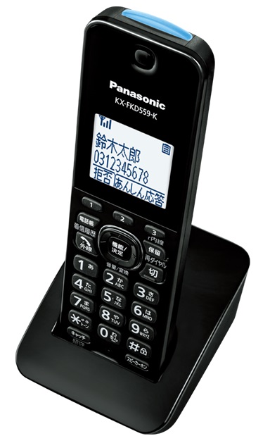 VE-GZL40DL-K コードレス電話機 RU・RU・RU（ル・ル・ル） ブラック 