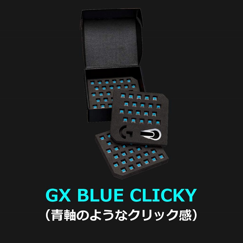�Q�[�~���O�L�[�{�[�h Logicool G PRO X�p �X�C�b�`�L�b�g GX Clicky GX-CK �u���[