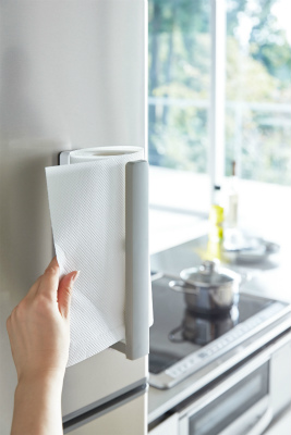 �v���[�g�@�X�g�b�p�[�t�}�O�l�b�g�L�b�`���y�[�p�[�z���_�[(Magnet Kitchen Paper Holder With Stopper Plate) 3420 �z���C�g