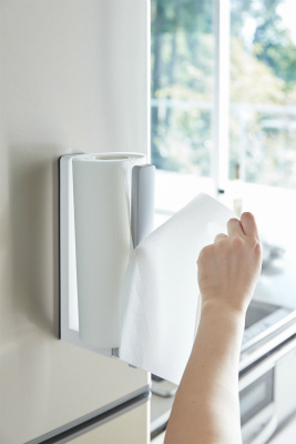 �v���[�g�@�X�g�b�p�[�t�}�O�l�b�g�L�b�`���y�[�p�[�z���_�[(Magnet Kitchen Paper Holder With Stopper Plate) 3420 �z���C�g