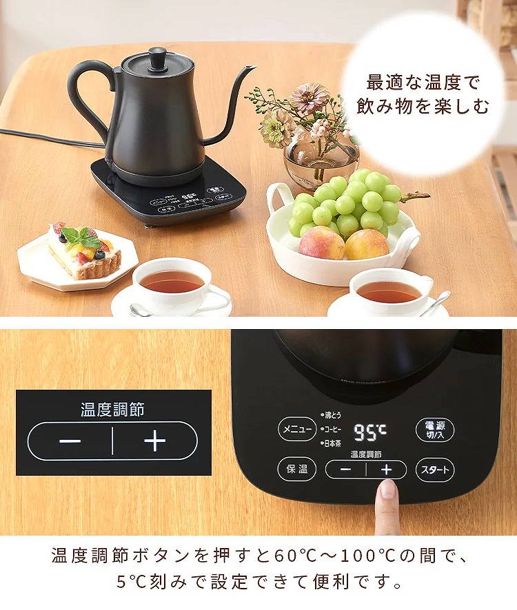 ���x���߃{�^����������60������100���̊ԂŁA5�����݂Őݒ�ł��ĕ֗��ł�