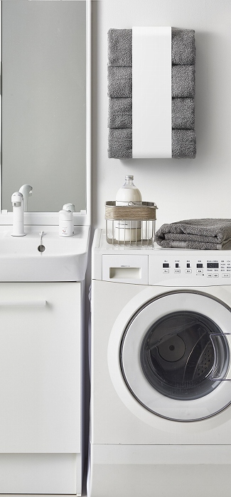 �}�O�l�b�g�o�X�^�I���z���_�[�@�v���[�g(Magnet Bath Towel Holder) �z���C�g 3583