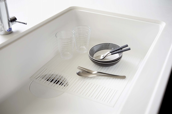 �L�b�`���V���N�}�b�g�@�A�N�A(Kitchen Sink Mat AQUA) �z���C�g