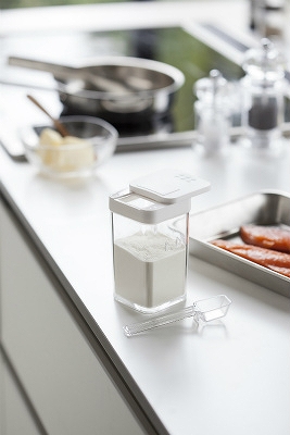 ���������X�p�C�X�{�g���@�A�N�A�@�z���C�g(Flour & Spice Bottle WH) �z���C�g 03231