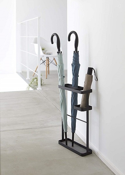 02229 �P���ā@�v���[�g�X�����@�u���b�N(UmBRella Stand Plate Slim BK) �u���b�N