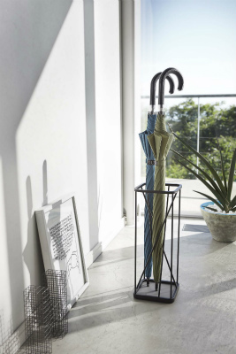 02808 �P���ăi�C���X�N�G�A�@�u���b�N(Nine Square Umbrella Stand BK) �u���b�N