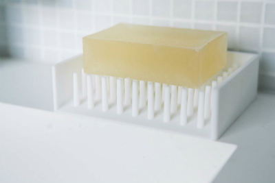 ���؂�\�[�v�g���C�@�~�X�g(Silicone Soap Tray Mist) �z���C�g 02991