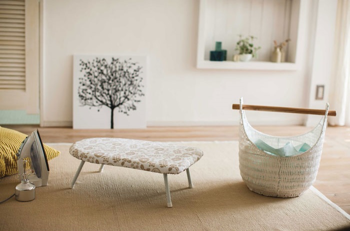 4010 �k������炵�̒�ԁ@�X�`�[���A�C������(Nordic Style Steam Ironing Board) �A�C�{���[