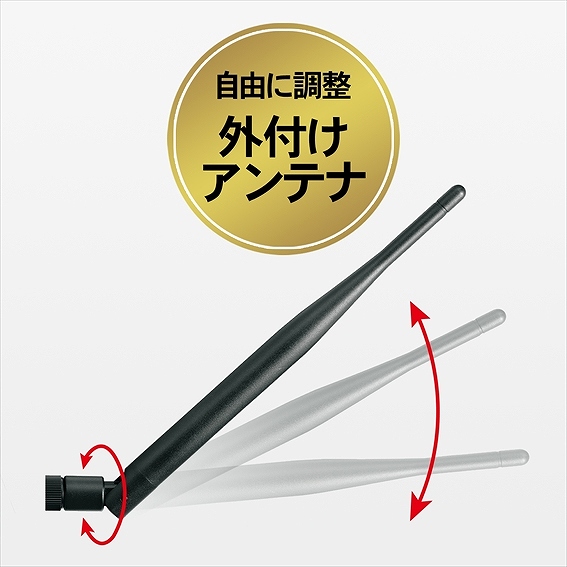 ���R�Ȋp�x�ɒ����\��4��̃A���e�i