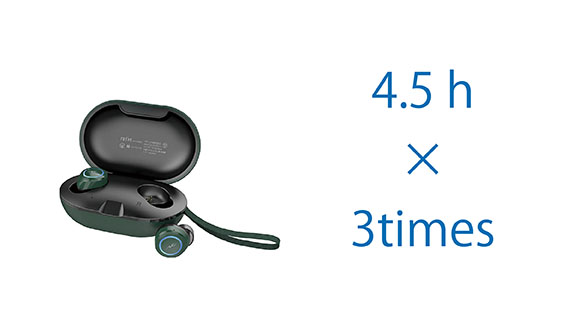 �A���Đ��ő�18���ԁi�[�d�P�[�X�g�p���j