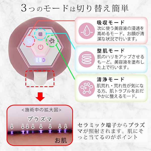 �r���[�e�B�[�E���N�Ɠd �t�F�C�X�P�A ���e�P�A�E�G�X�e ����� SEVEN�@BEAUTY�@�Z�u���r���[�e�B�[  SLM-9002 PLASMACLE�i�v���Y�}�N���j [�����E�C�O�Ή�] �r�b�N�J����