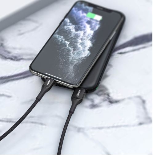 AUKEY(�I�[�L�[) �P�[�u�� Impulse Titan �P�u���[ [Type-A to Lightning] 1.2m �u���b�N AUKEY�i�I�[�L�[�j Black CB-AKL1-BK [1.2m]