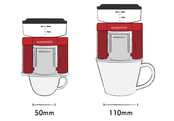 ���a����50mm�`110mm�܂ł̃J�b�v�ɑΉ�