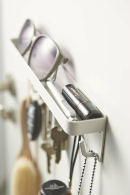 �}�O�l�b�g�L�[�t�b�N���g���C�@�X�}�[�g�@�z���C�g(Smart Magnetic Key Rack With Tray WH) �z���C�g 02754