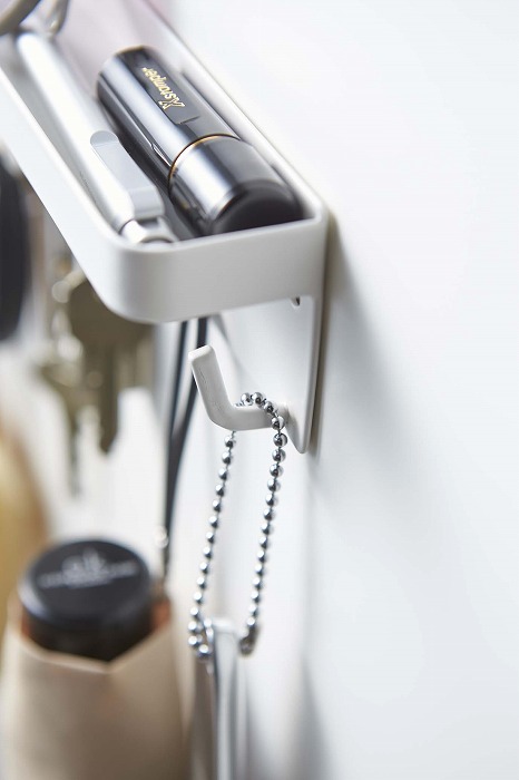 �}�O�l�b�g�L�[�t�b�N���g���C�@�X�}�[�g�@�z���C�g(Smart Magnetic Key Rack With Tray WH) �z���C�g 02754