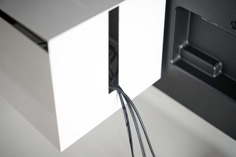 �X�}�[�g�@�e���r���P�[�u���{�b�N�X�@�z���C�g(Hidden Cable Box WH) 