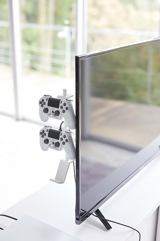 �X�}�[�g�@�e���r���Q�[���R���g���[���[���[���b�N�@�z���C�g(Hidden Game Controller Rack WH) �ܲ� 5090